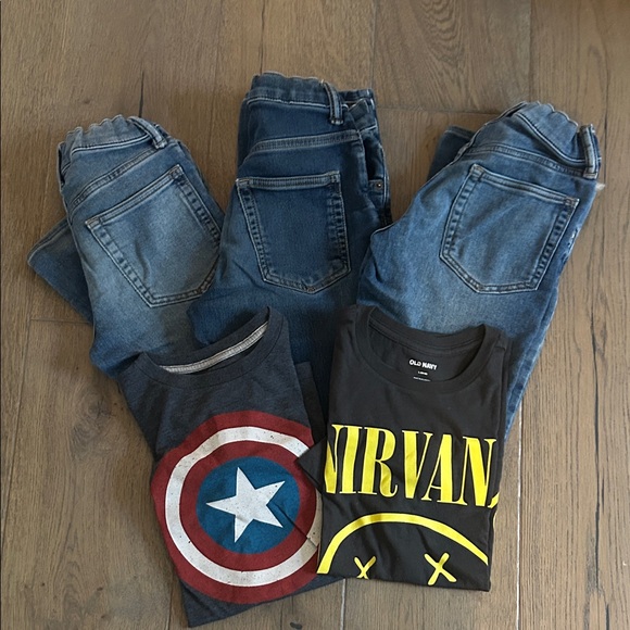 GAP Other - LOT Boys Size 12 Slim GAP jeans & Old Navy t-shirts